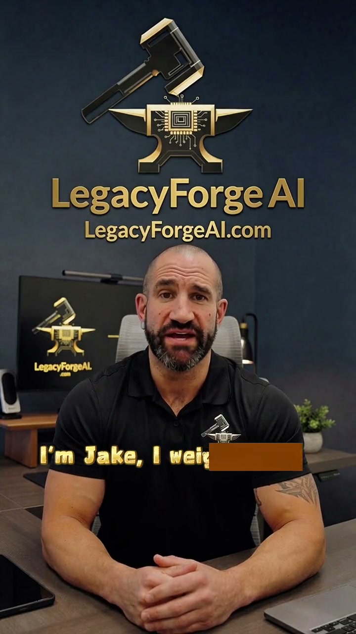 An AI clone of Jake Long, founder of LegacyForge AI, built in-house.